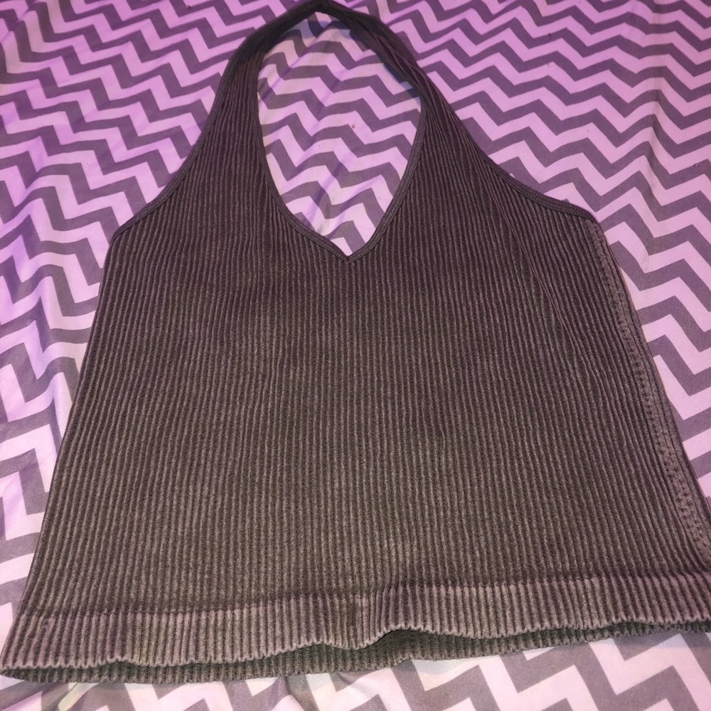 Green halter top